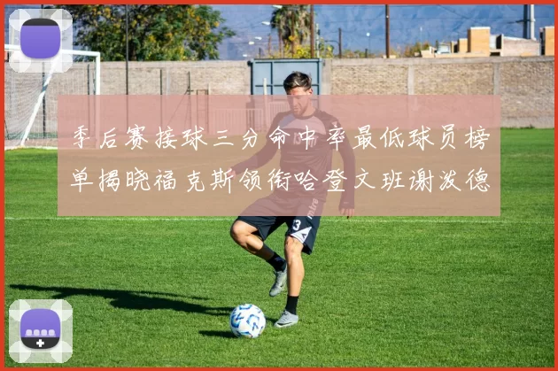 季后赛接球三分命中率最低球员榜单揭晓福克斯领衔哈登文班谢泼德紧随其后
