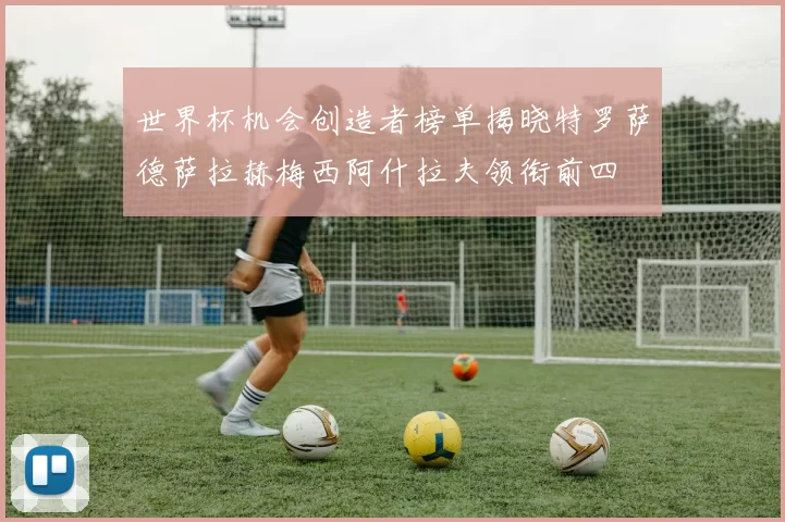 世界杯机会创造者榜单揭晓特罗萨德萨拉赫梅西阿什拉夫领衔前四